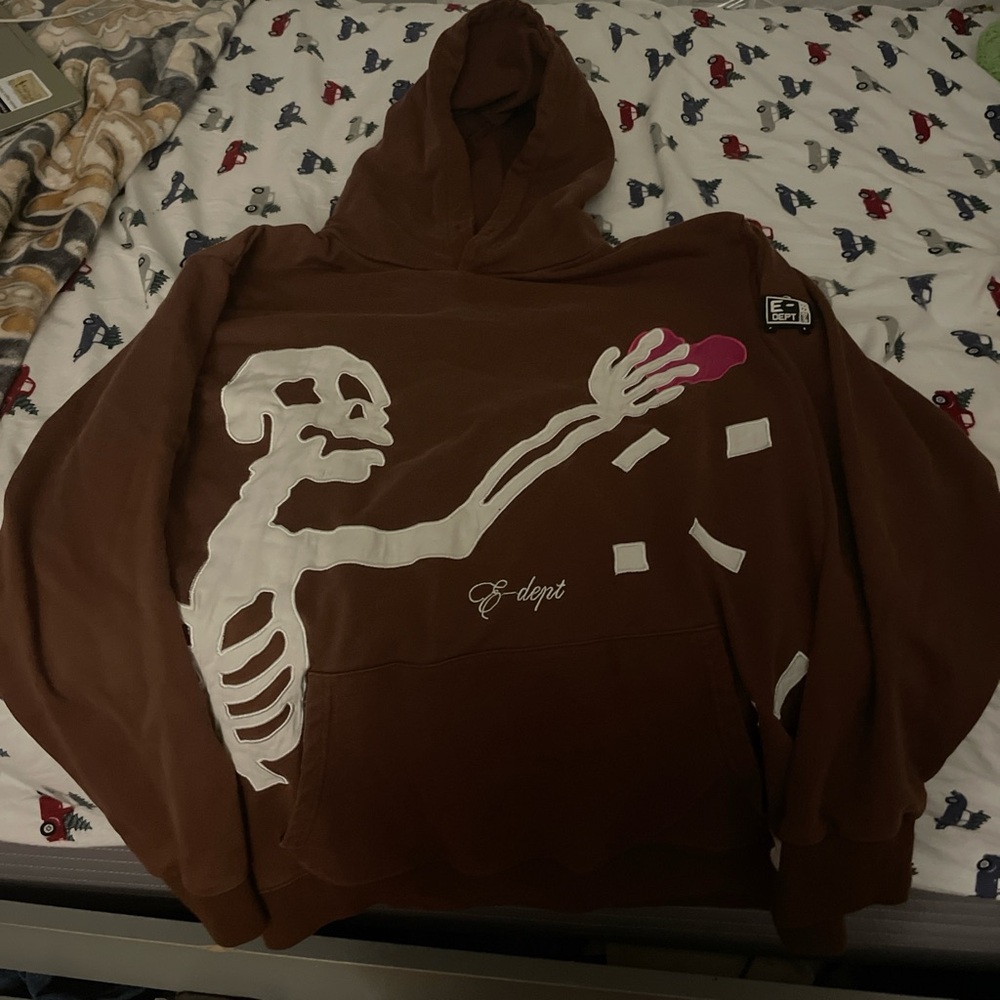 Aelfric Eden Brown Skeleton Pullover Sweater